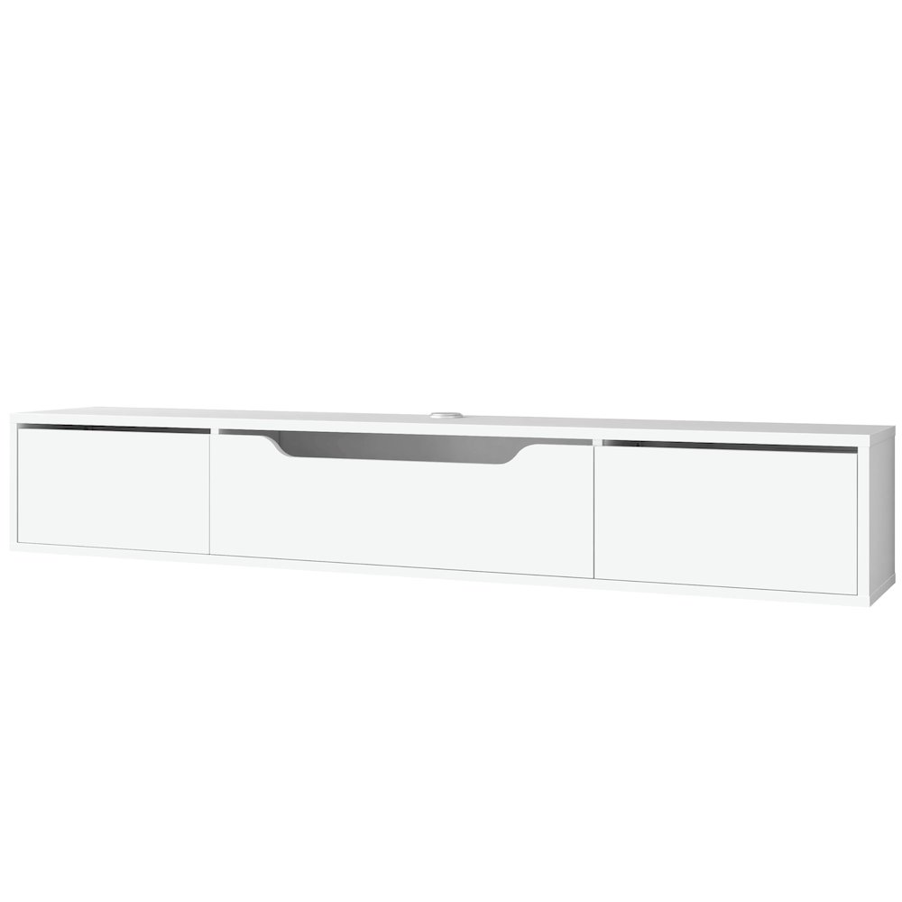Floating TV Stand for Up to 80 Inch TVs – Wall Mounted Media Console. Picture 7