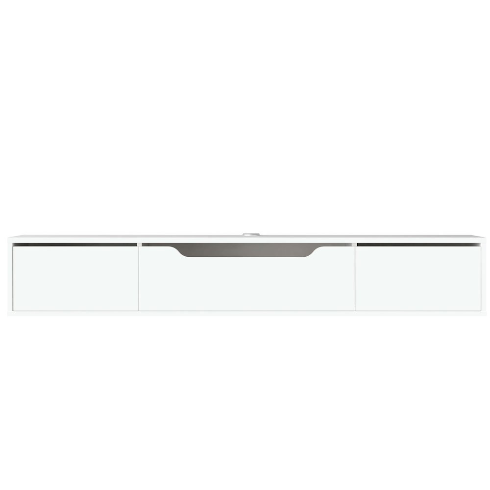 Floating TV Stand for Up to 80 Inch TVs – Wall Mounted Media Console. Picture 6