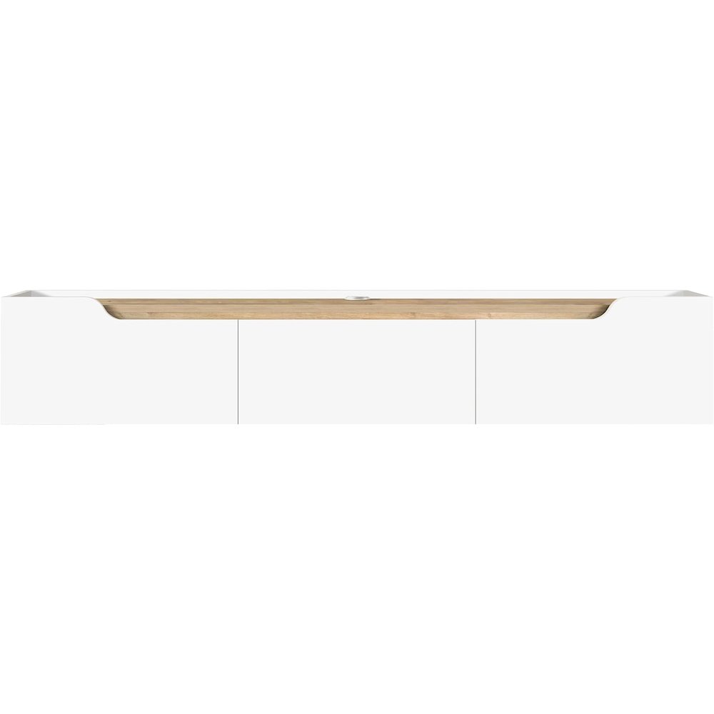 Floating TV Stand for 75 Inch TVs, Modern Entertainment Center. Picture 1