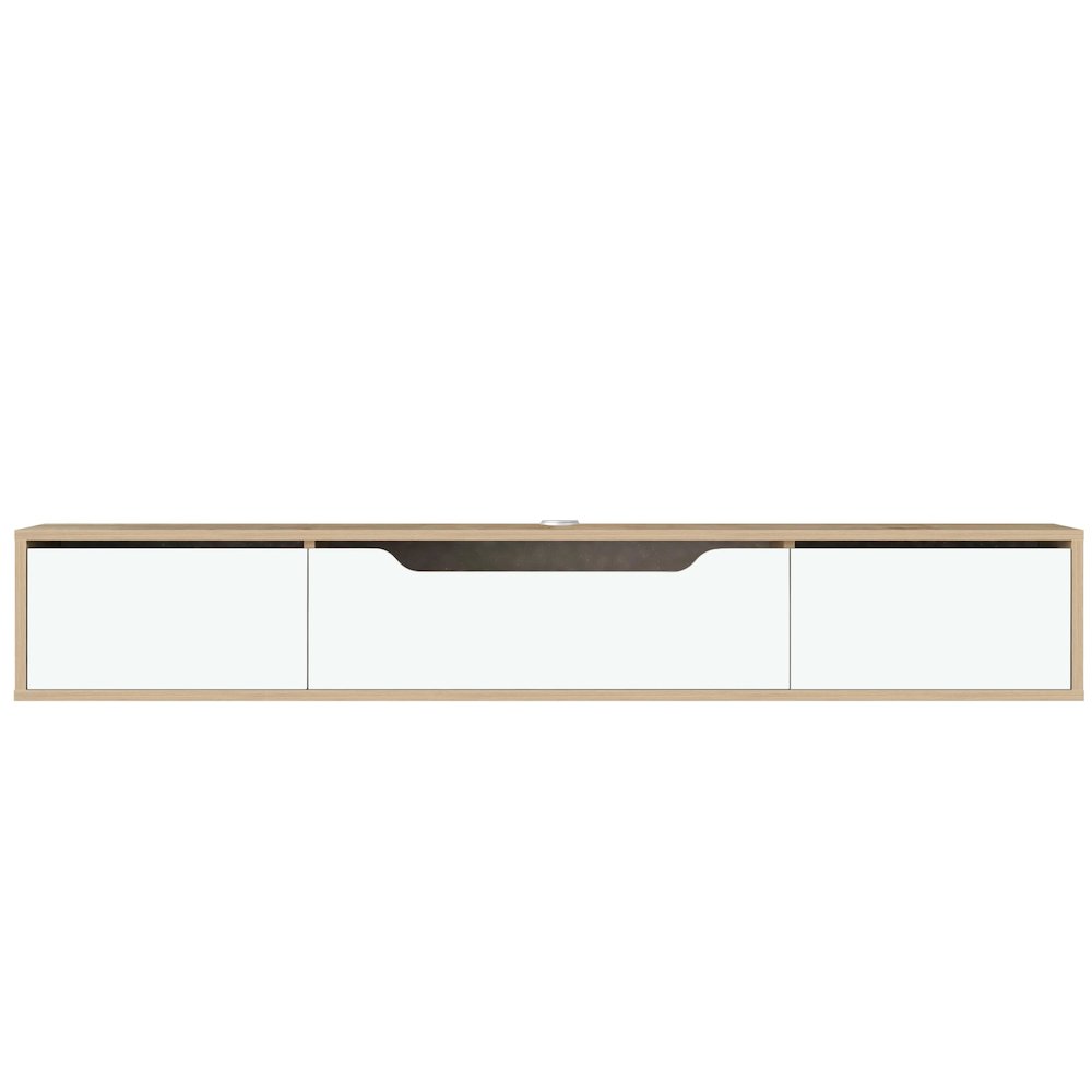 Floating TV Stand for Up to 80 Inch TVs – Wall Mounted Media Console. Picture 2