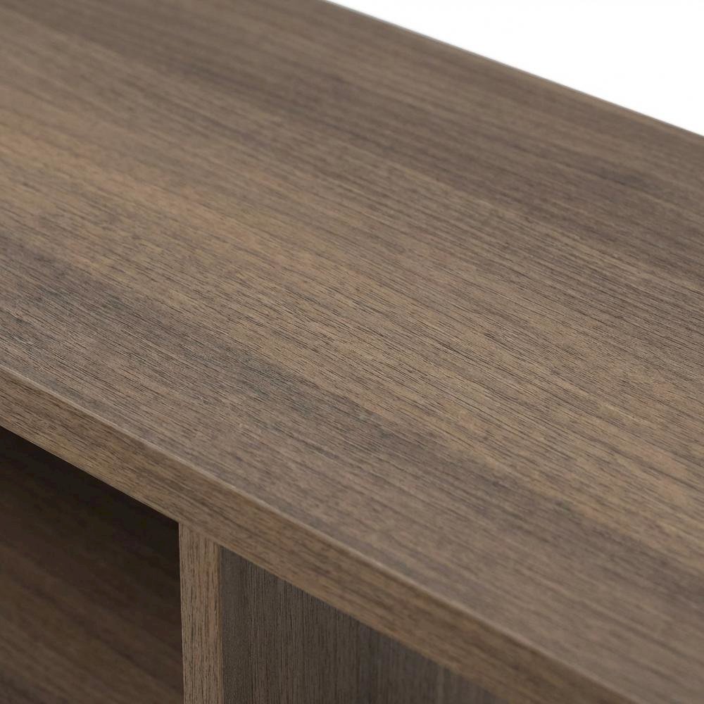 Brown Wall-Mounted TV Stand, Up to 65 Inch Screens, Engineered Wood Design. Picture 5