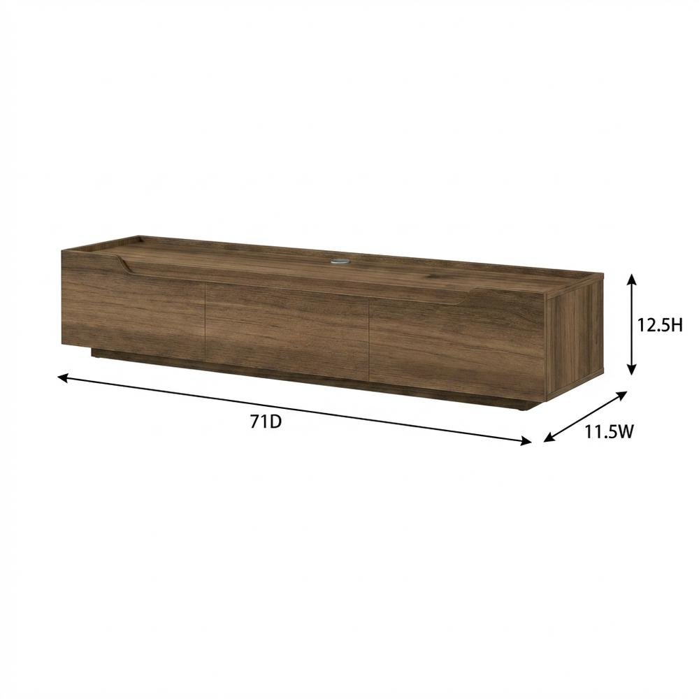 Wall Mounted TV Stand for Up to 80 Inch TVs with Modern Design. Picture 7