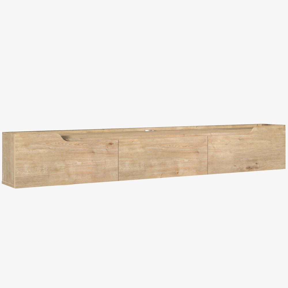 Floating TV Stand for Up to 80 Inch TVs – Wall Mounted Entertainment Center. Picture 2