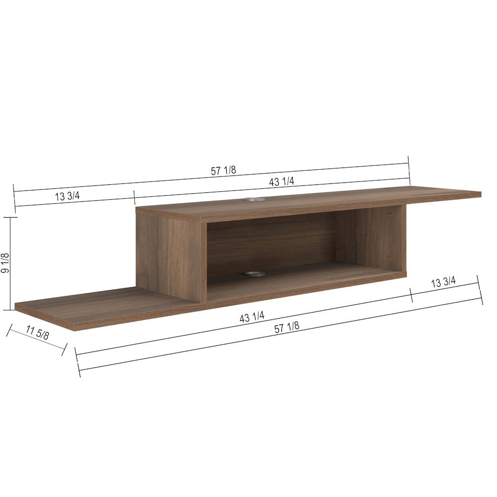 Floating TV Stand for Up to 65 Inch TVs – Wall Mounted Floating Shelf. Picture 4