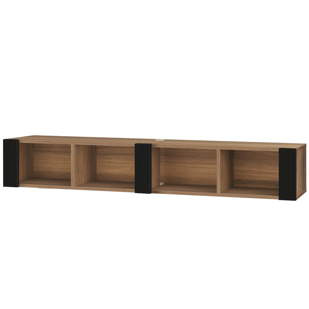 Floating TV Stand for 75 Inch TVs – Wall Mounted Entertainment Center. Picture 1