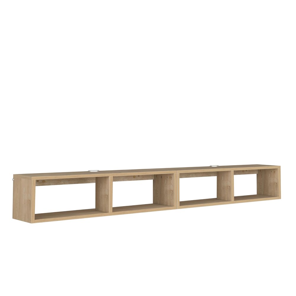 Floating TV Shelf - 75 Inch TV Stand - Modern Wall Mounted Design. Picture 1