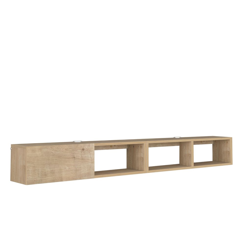 Floating TV Stand for 75 Inch TV, Wall Mounted TV Stand. Picture 1