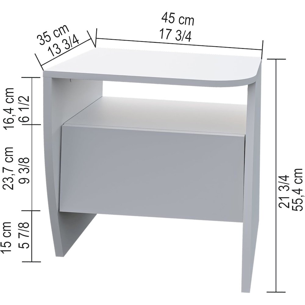 Room Decor NightStands Set of 2 - Elegant Nightstands. Picture 3