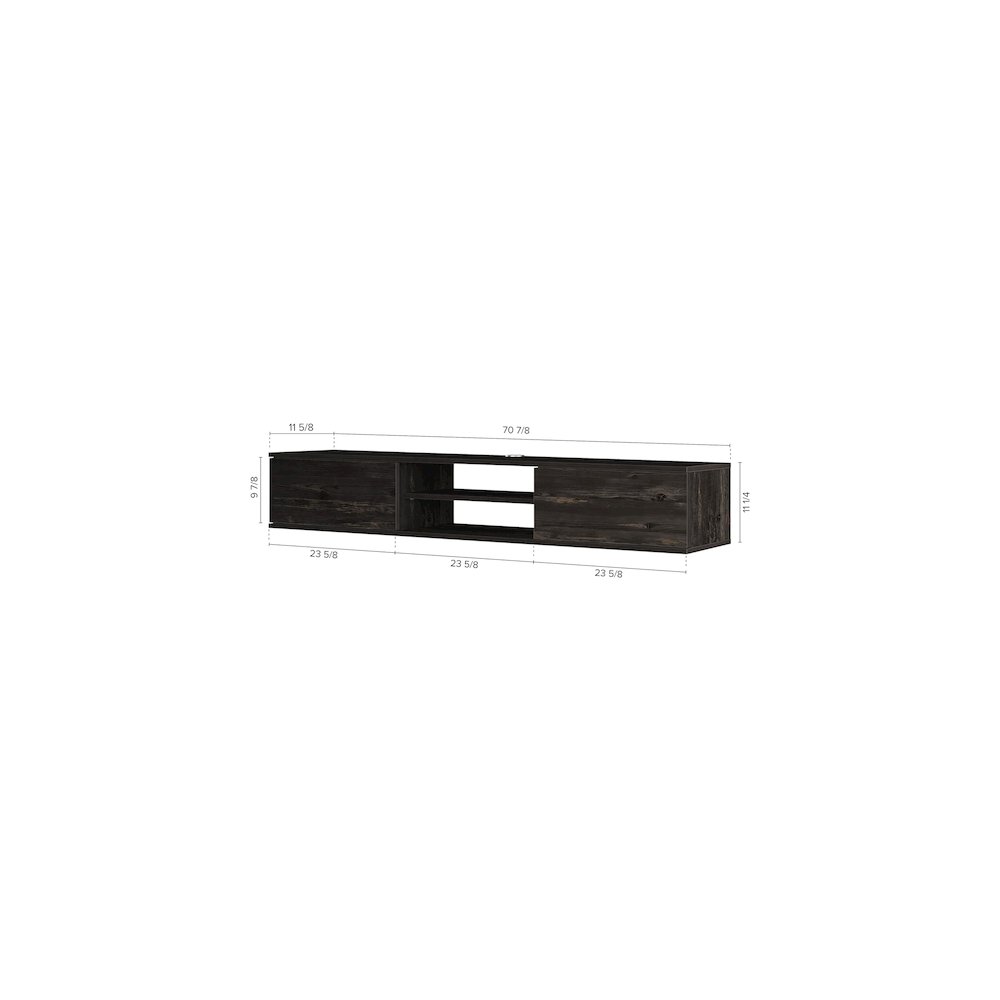 Bella Floating TV Stand – Wall Mounted Entertainment Center. Picture 6