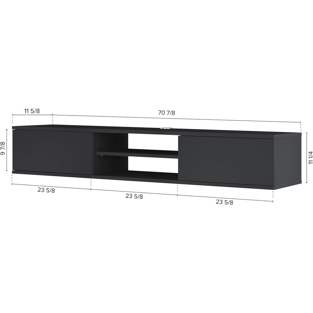 Atelier Mobili Floating TV Stand 70 Inch, Wall Mounted Entertainment Center. Picture 1