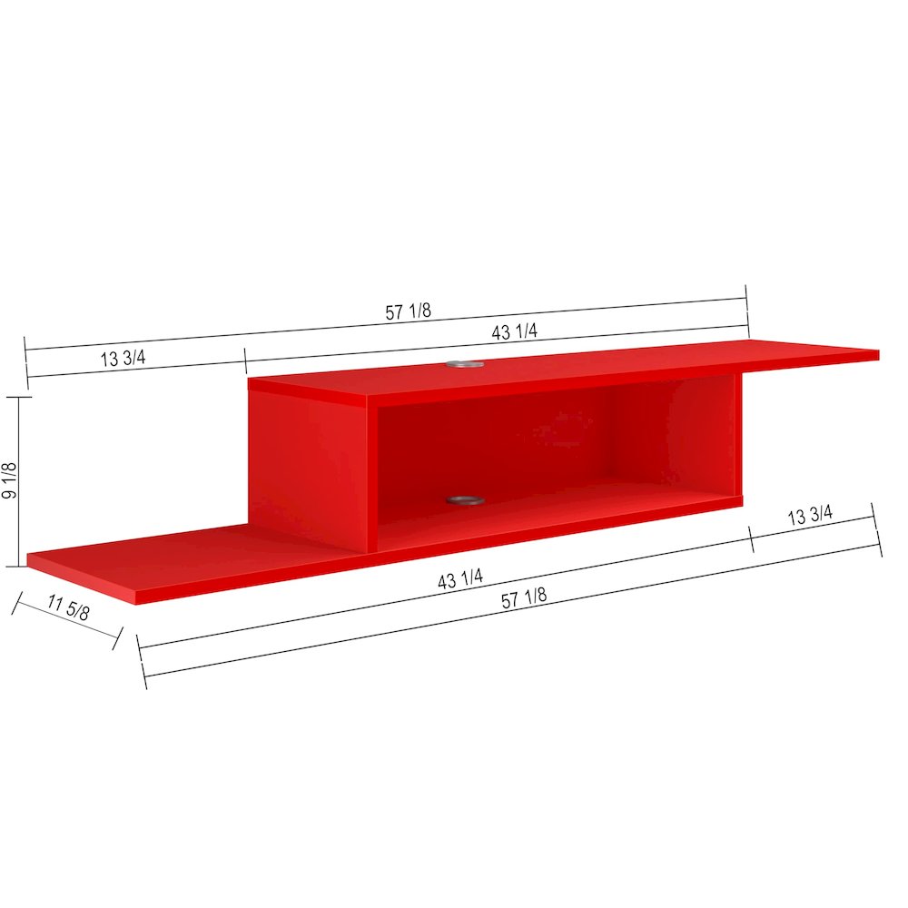 Floating TV Stand for Up to 65 Inch TVs – Wall Mounted Floating Shelf. Picture 6