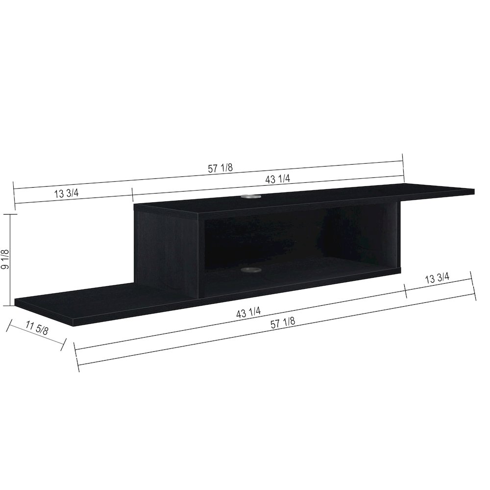 Floating TV Stand for Up to 65 Inch TVs – Wall Mounted Floating Shelf. Picture 6