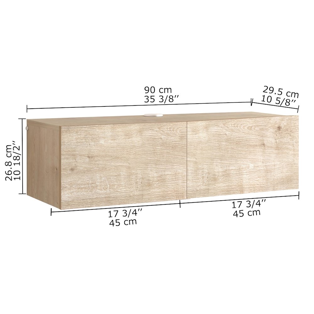 Floating TV Stand & Floating Entertainment Center (36 Inch, 2 Doors). Picture 2