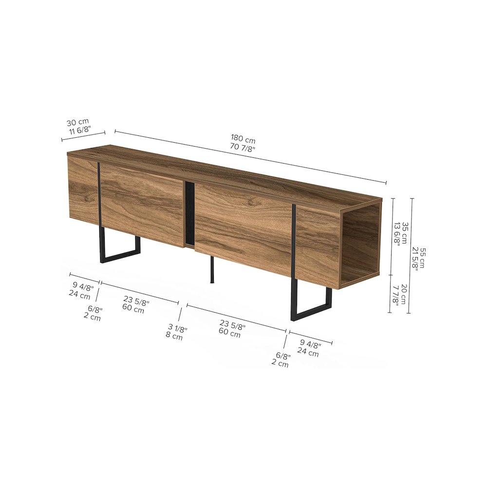 Modern TV Stand and Media Console, Entertainment Center. Picture 4