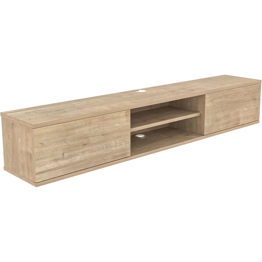 Floating TV Stand for 75 Inch TVs, Modern Entertainment Center. Picture 1