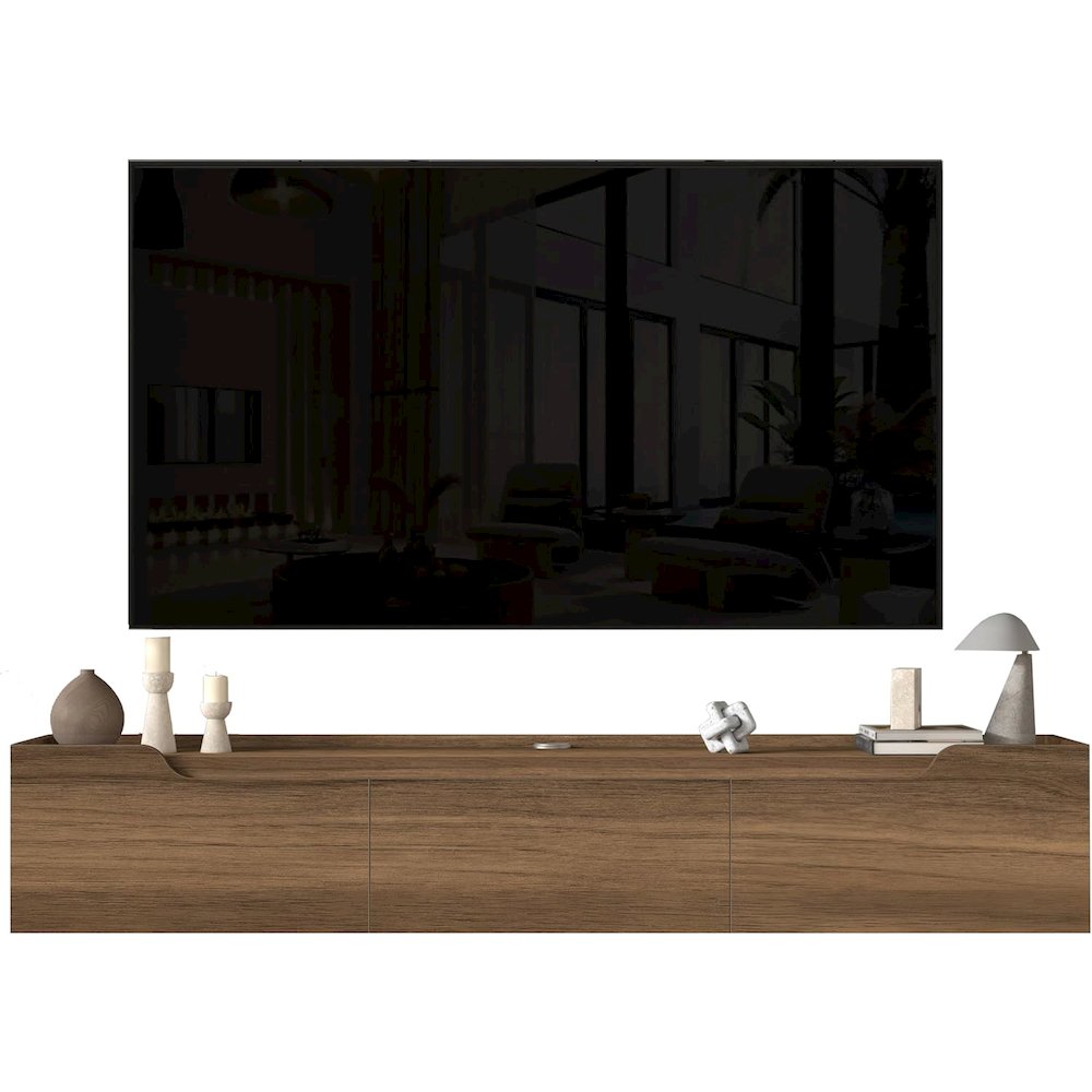Floating TV Stand for Up to 80 Inch TVs – Wall Mounted Entertainment Center. Picture 8