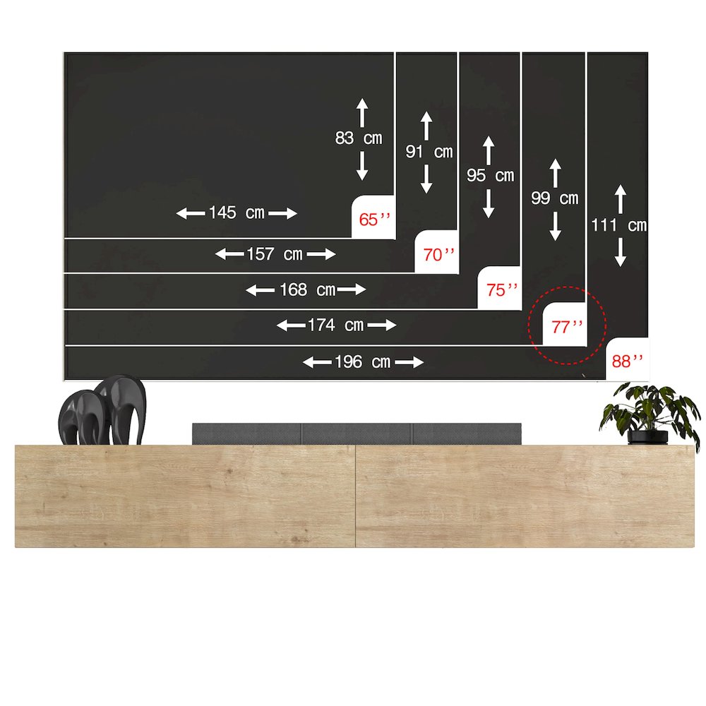 Floating TV Stand & Floating Entertainment Center (71 Inch, 2 Doors). Picture 2