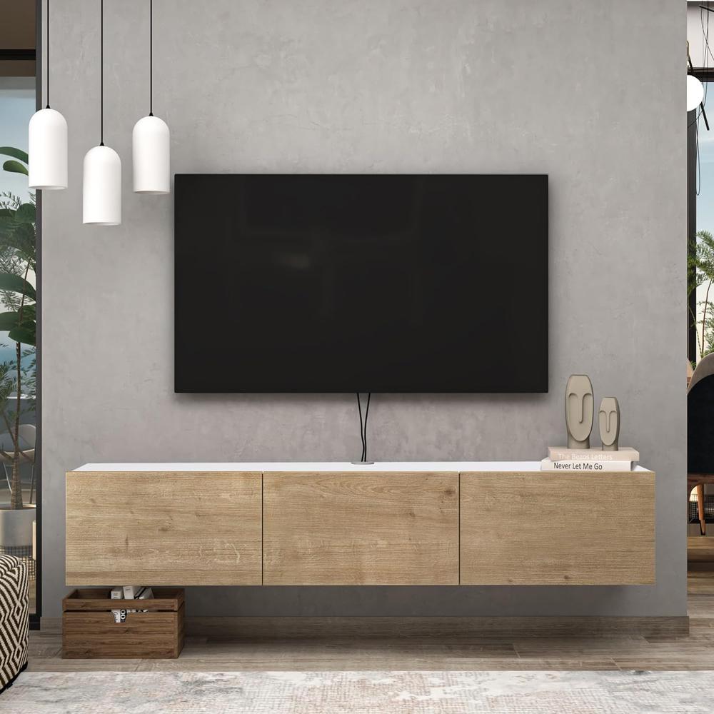 Atelier Mobili Floating TV Stand, TV Stand up to 75 inch TV. Picture 3