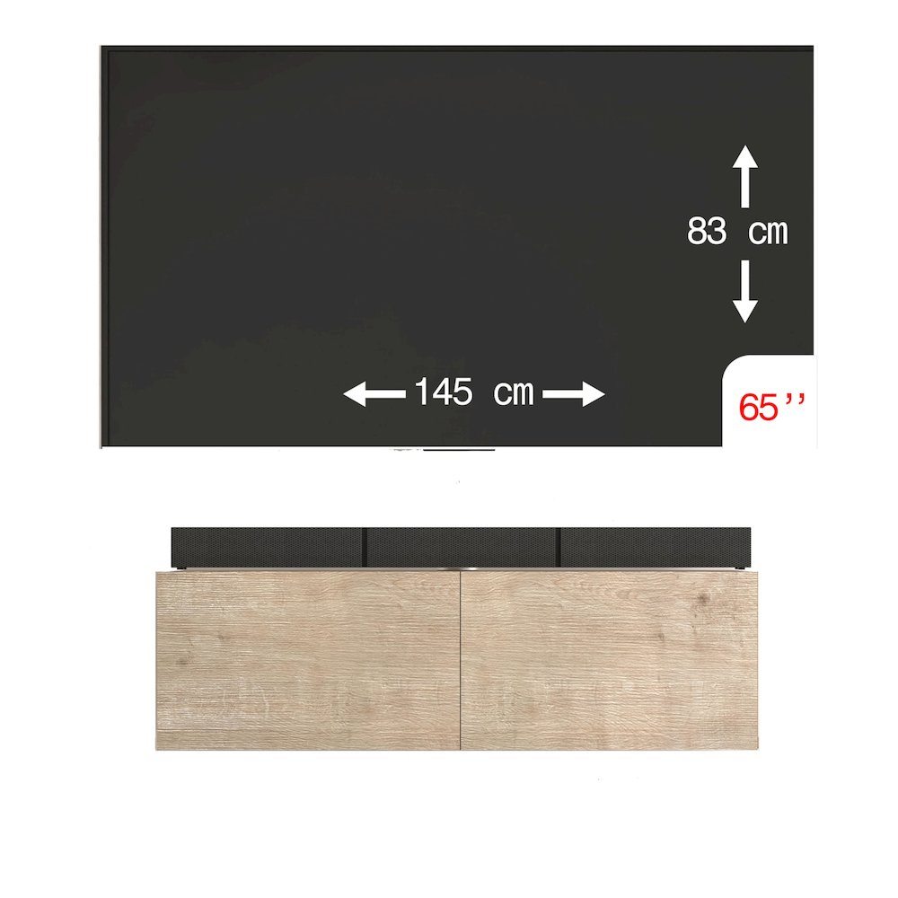 Floating TV Stand & Floating Entertainment Center (36 Inch, 2 Doors). Picture 4