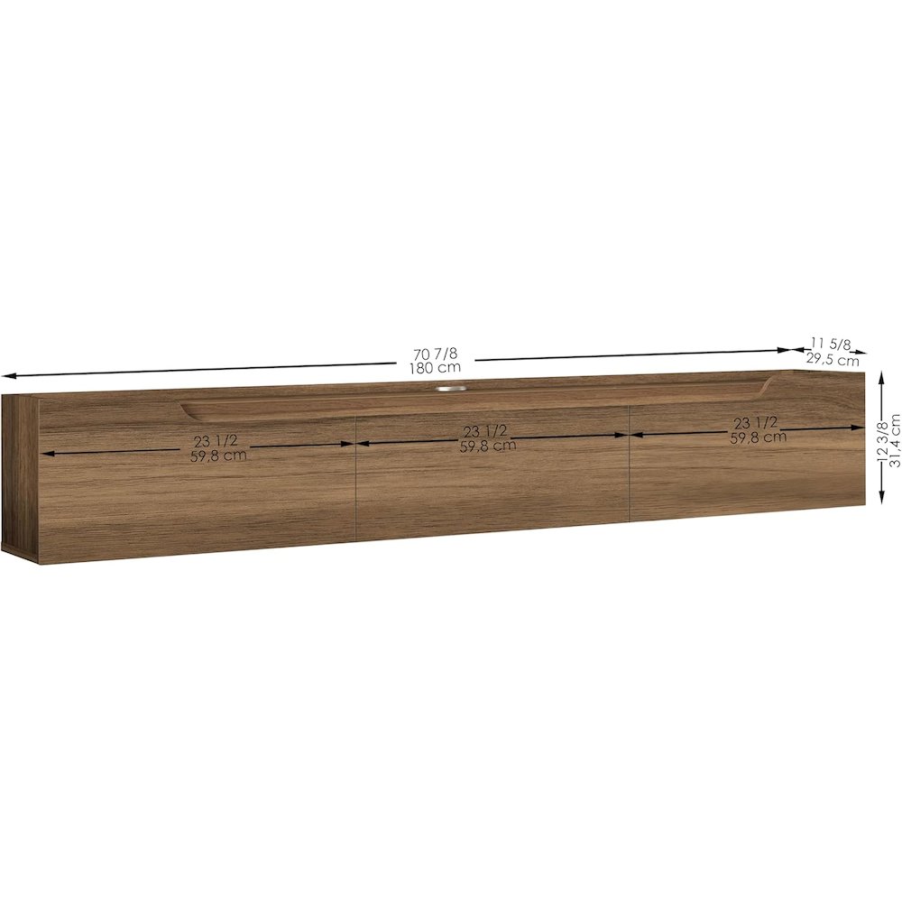Floating TV Stand for Up to 80 Inch TVs – Wall Mounted Entertainment Center. Picture 7