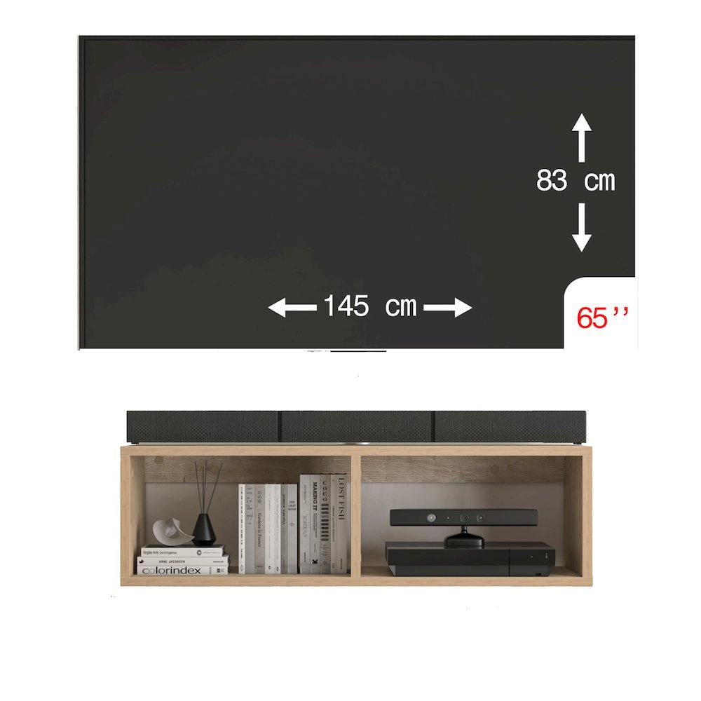 Floating TV Stand & Floating Entertainment Center (36 Inch, 2 Shelf). Picture 5