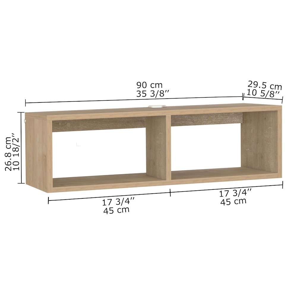 Floating TV Stand & Floating Entertainment Center (36 Inch, 2 Shelf). Picture 2