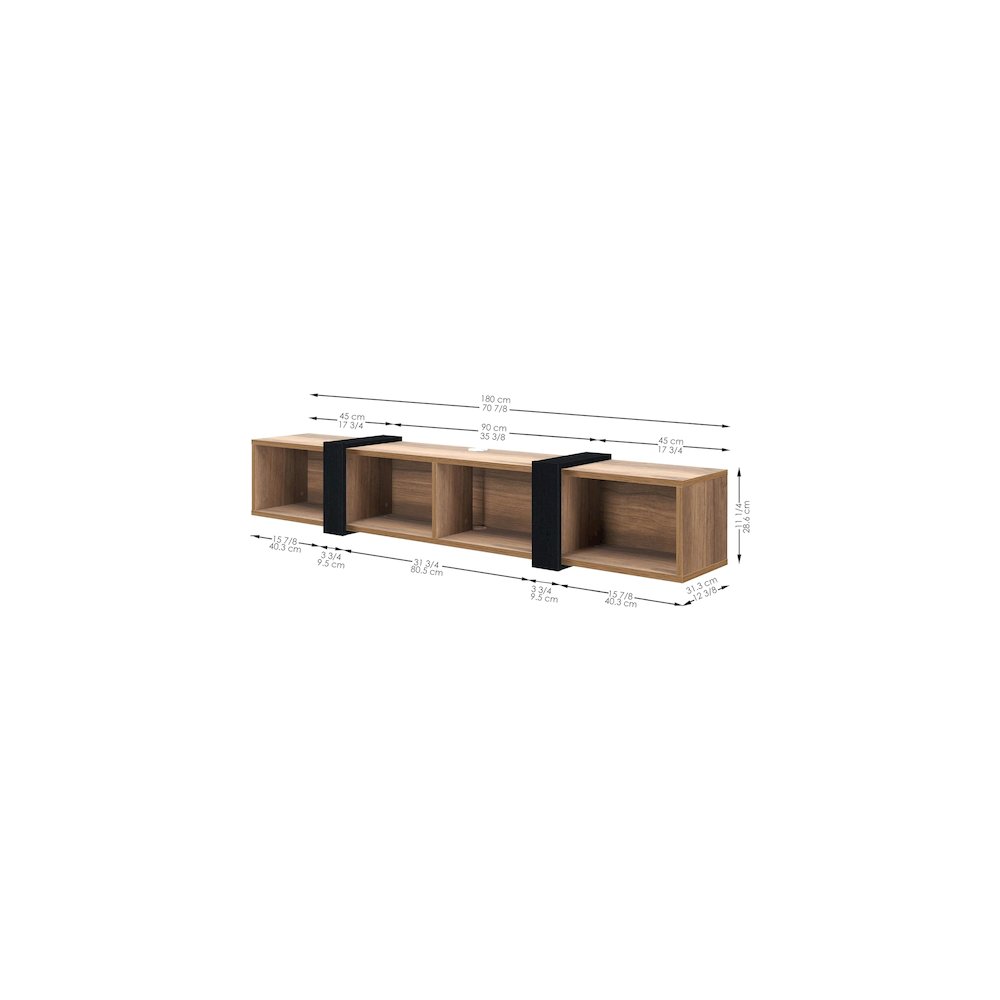 Floating TV Stand, floating TV Stand 75 inch TV, Floating TV Stand Wall Mounted. Picture 4