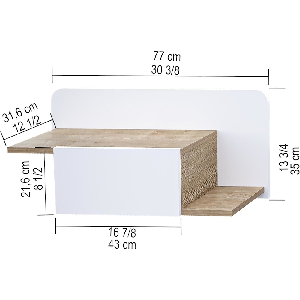 Floating Nightstand - Multipurpose Storage Hallway Cabinet. Picture 2