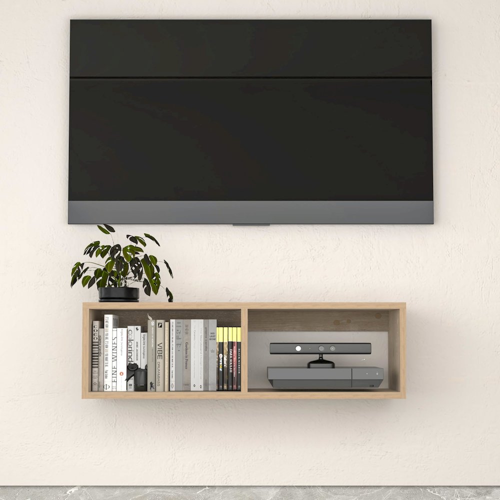 Floating TV Stand & Floating Entertainment Center (36 Inch, 2 Shelf). Picture 4