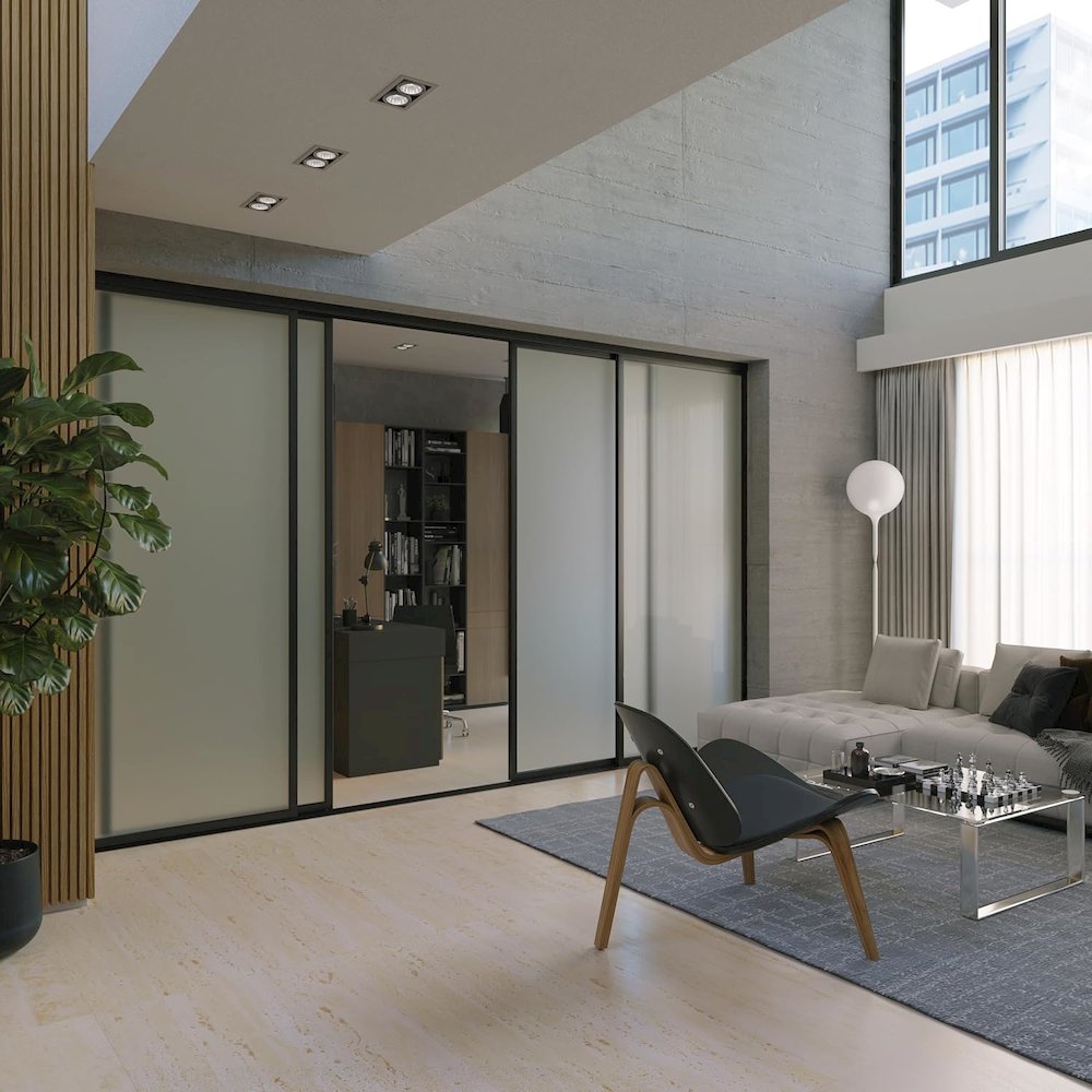 Glass Room Divider Panel and Partition Wall. Picture 3