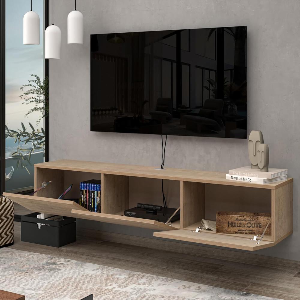 Atelier Mobili Floating TV Stand, TV Stand up to 75 inch TV. Picture 4