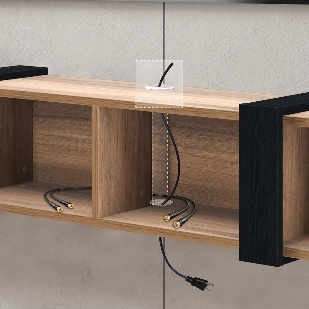 Floating TV Stand, floating TV Stand 75 inch TV, Floating TV Stand Wall Mounted. Picture 5