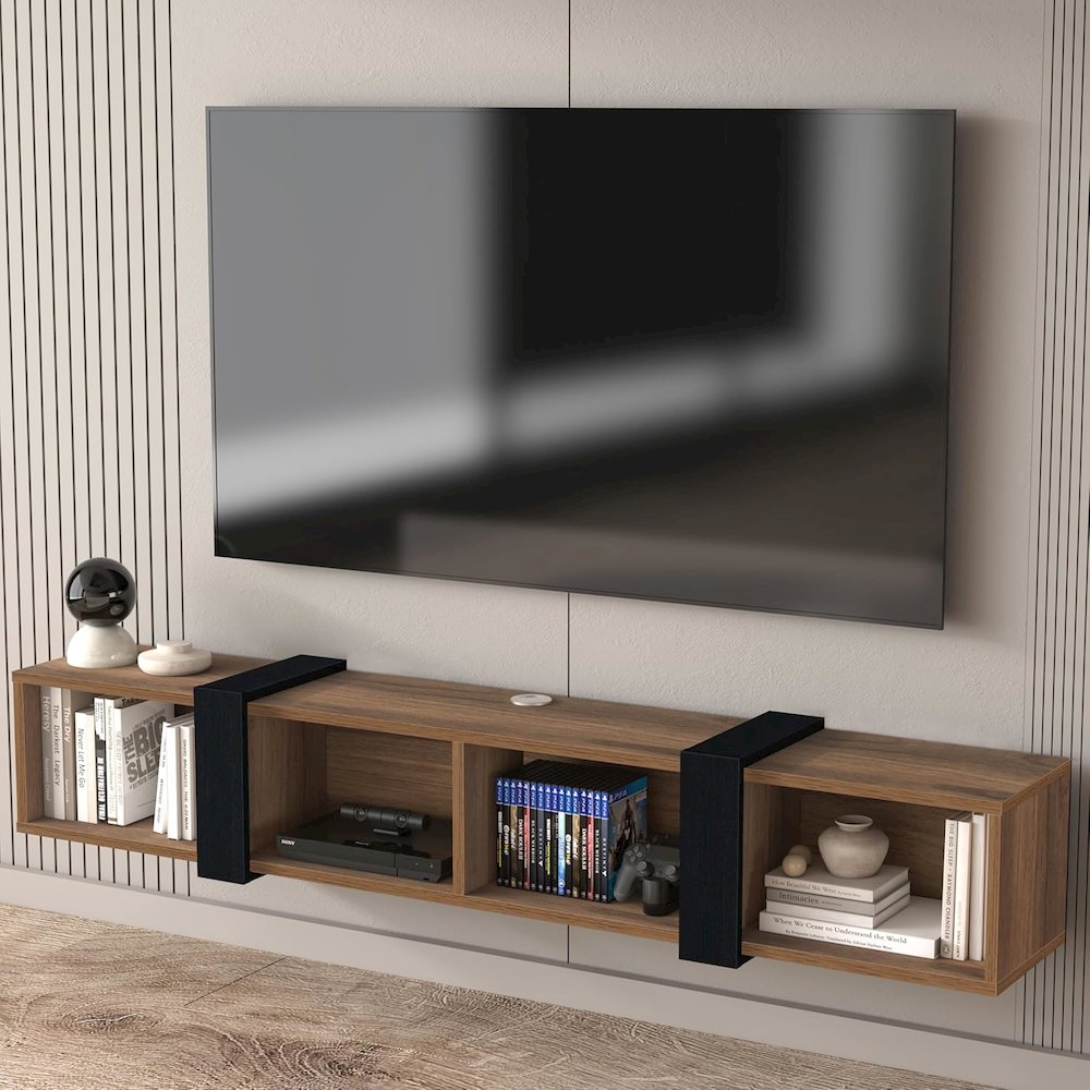 Floating TV Stand, floating TV Stand 75 inch TV, Floating TV Stand Wall Mounted. Picture 3