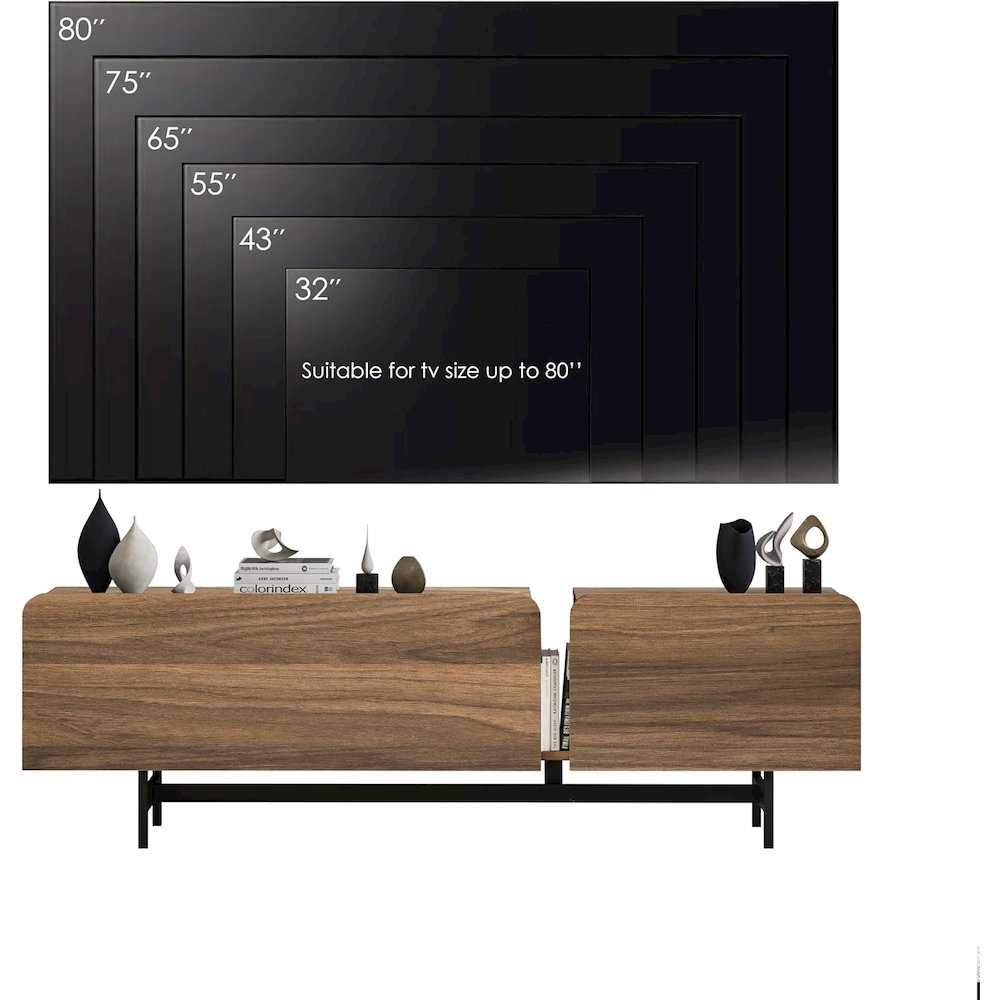 Tamesis Modern TV Stand – 72 Inch Media Console for 75-Inch TVs. Picture 7