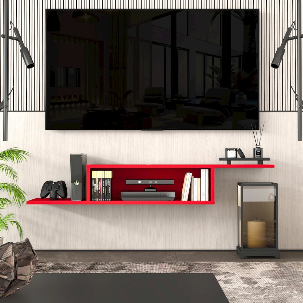 Floating TV Stand for Up to 65 Inch TVs – Wall Mounted Floating Shelf. Picture 2