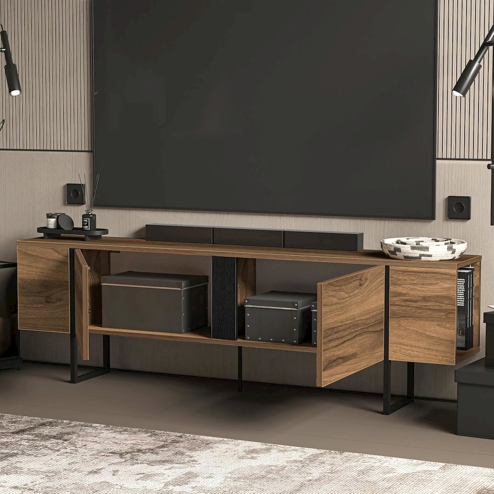 Modern TV Stand and Media Console, Entertainment Center. Picture 6