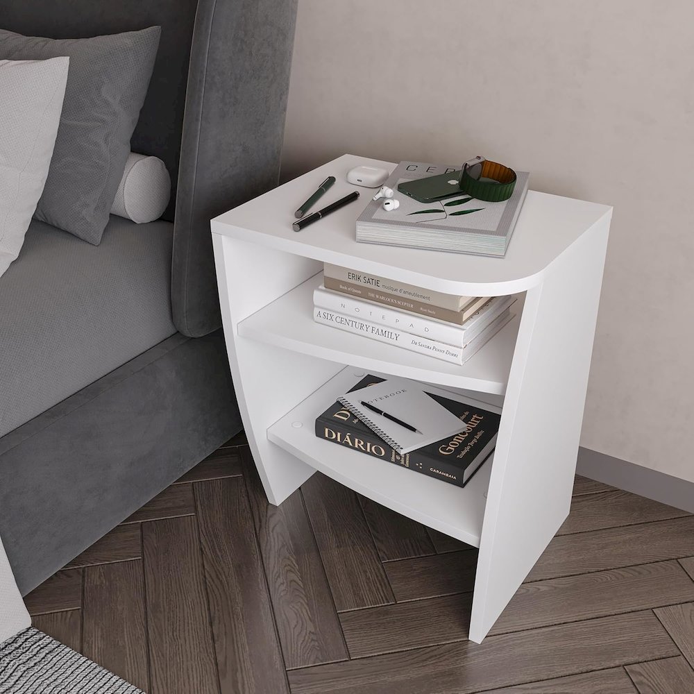Room Decor NightStands Set of 2 - Elegant Nightstands. Picture 5