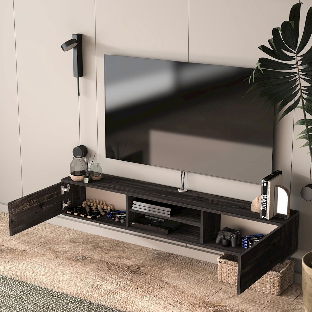 Bella Floating TV Stand – Wall Mounted Entertainment Center. Picture 3