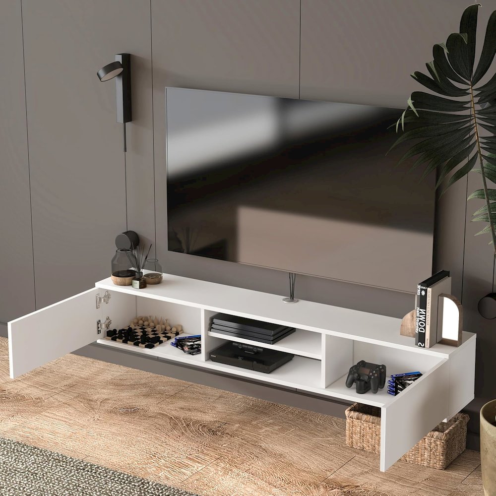 Bella Floating TV Stand – Wall Mounted Entertainment Center. Picture 5