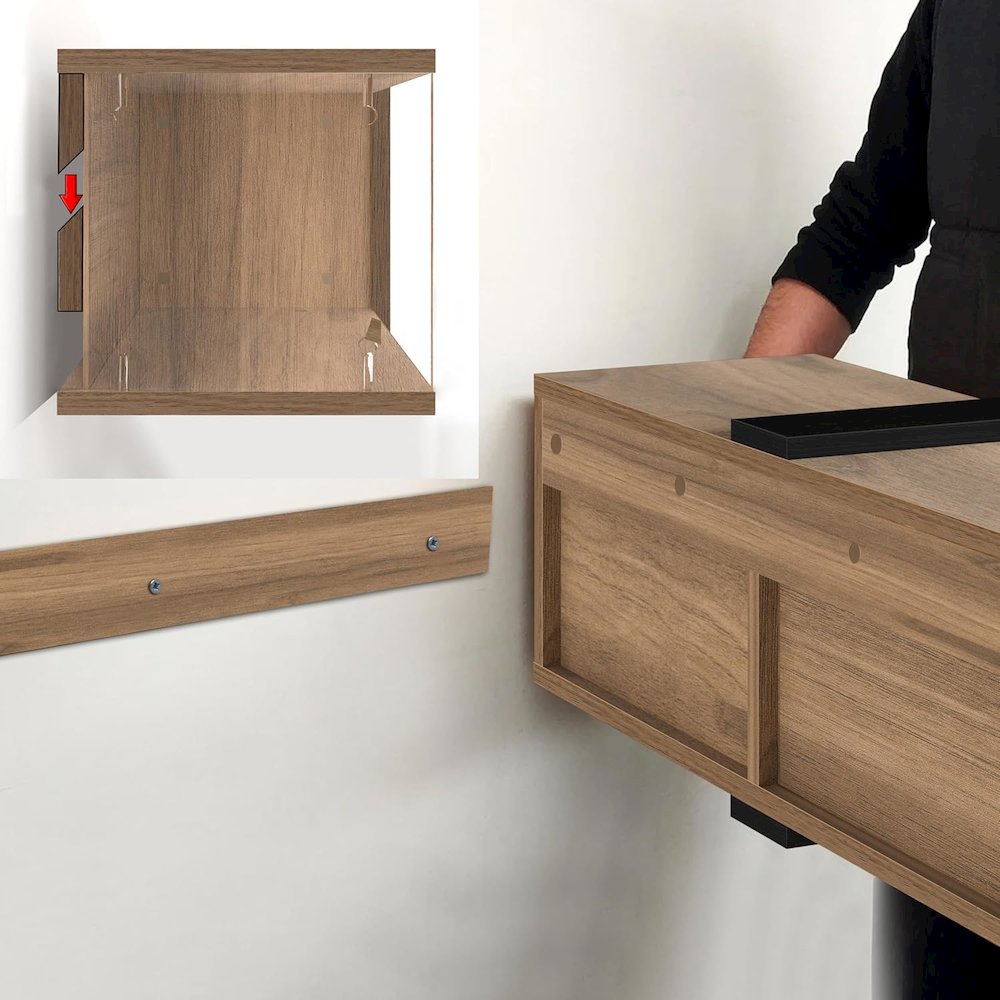 Floating TV Stand, floating TV Stand 75 inch TV, Floating TV Stand Wall Mounted. Picture 8