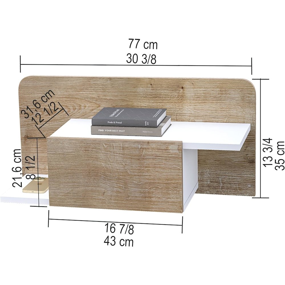 Floating Nightstand - Multipurpose Storage Hallway Cabinet. Picture 2