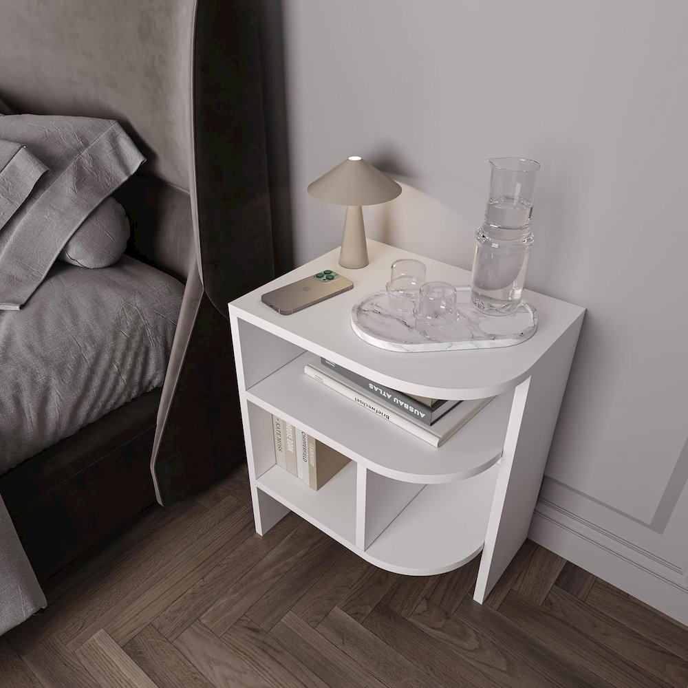 Room Decor NightStands Set of 2 - Elegant Nightstands. Picture 8
