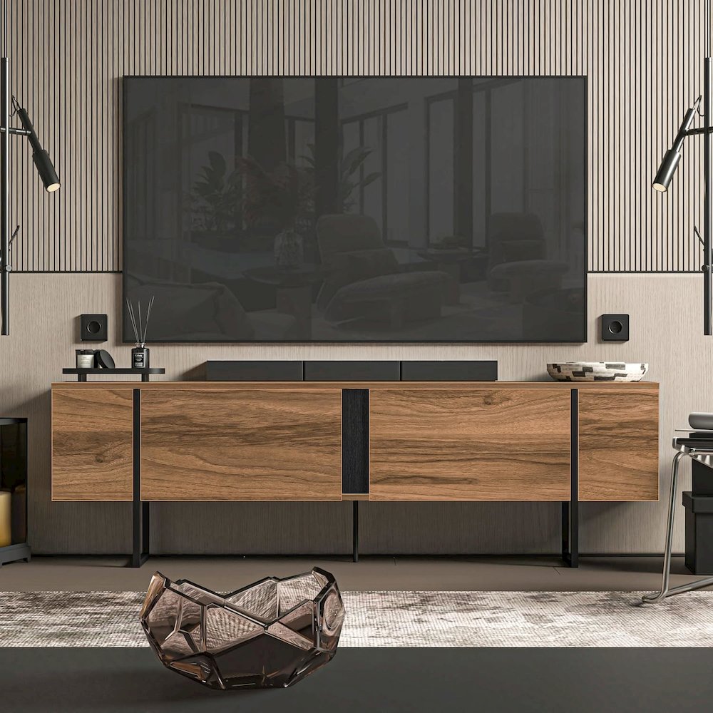 Modern TV Stand and Media Console, Entertainment Center. Picture 3