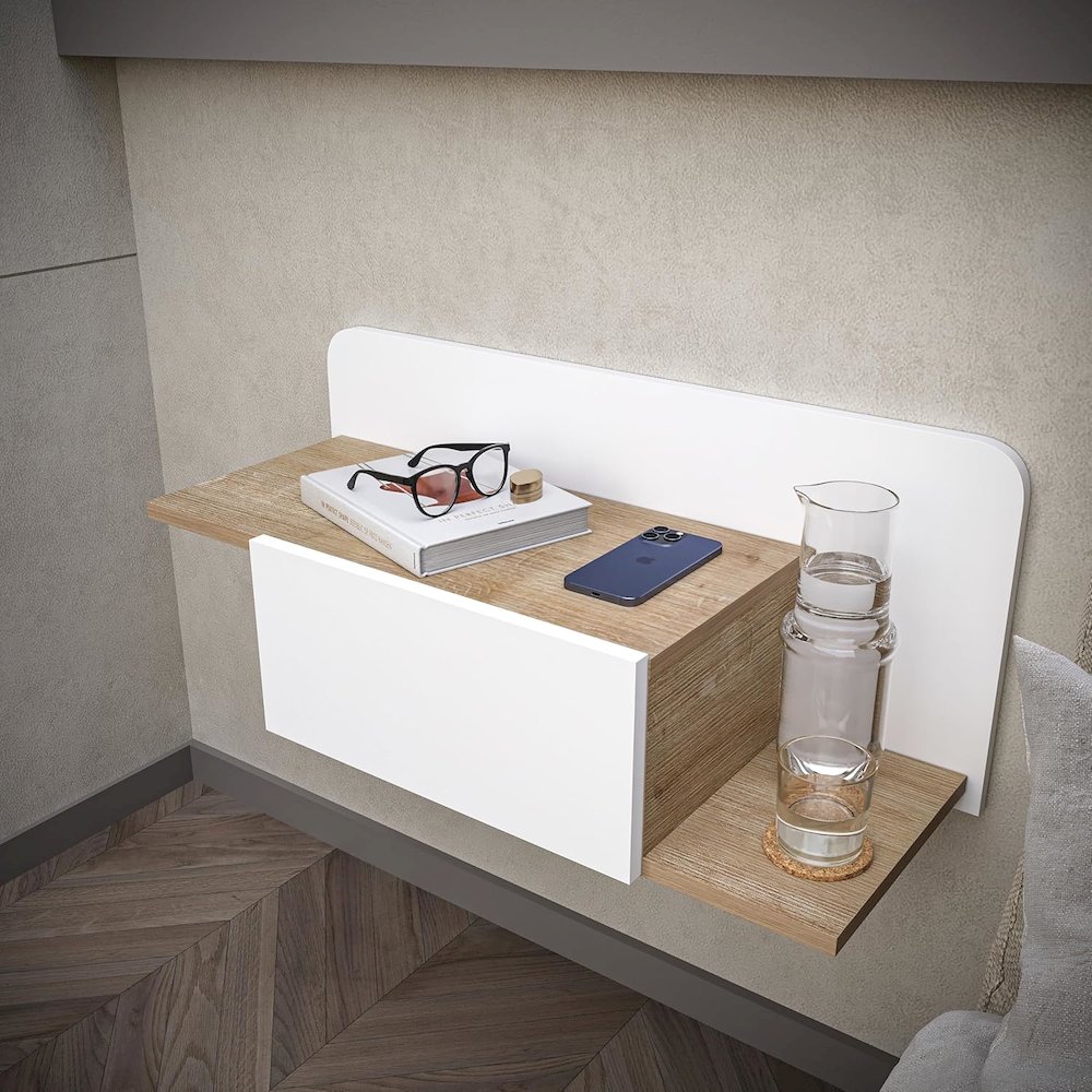 Floating Nightstand - Multipurpose Storage Hallway Cabinet. Picture 4