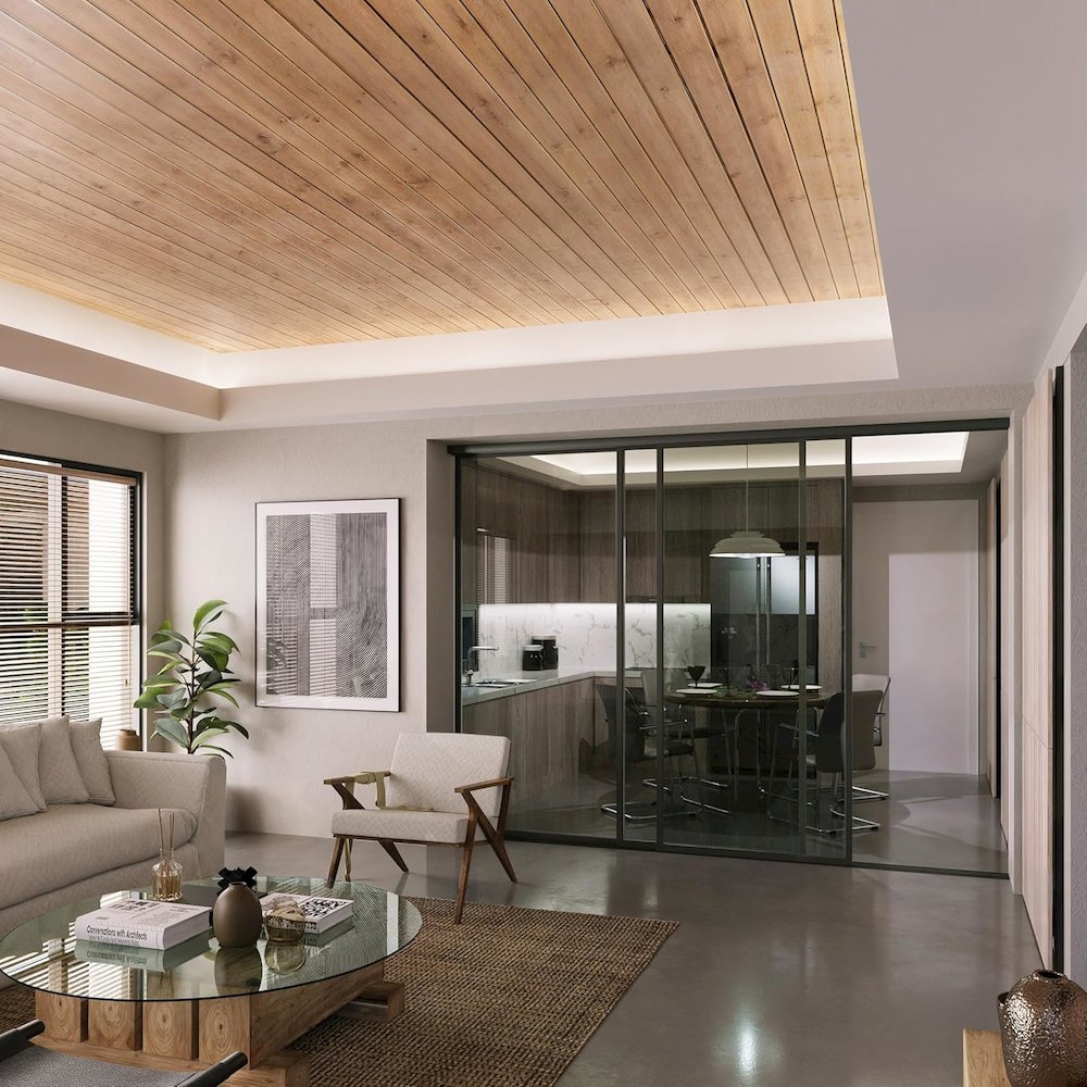 Glass Room Divider Panel and Partition Wall. Picture 3