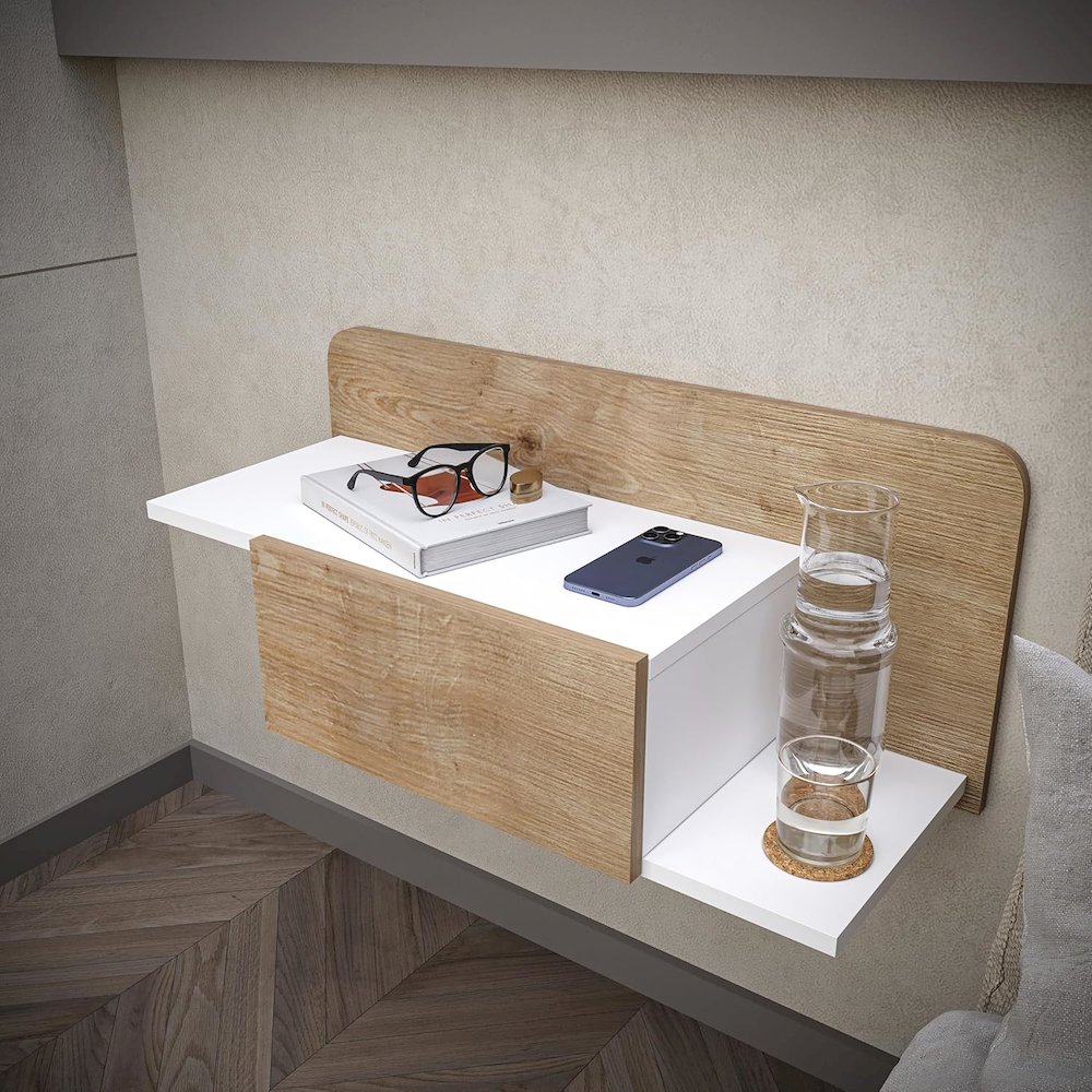 Floating Nightstand - Multipurpose Storage Hallway Cabinet. Picture 4
