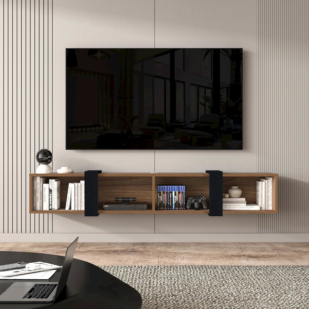 Floating TV Stand, floating TV Stand 75 inch TV, Floating TV Stand Wall Mounted. Picture 2