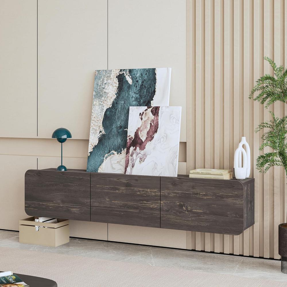 Floating TV Stand 65 inch for up to 80 inch TV. Picture 4