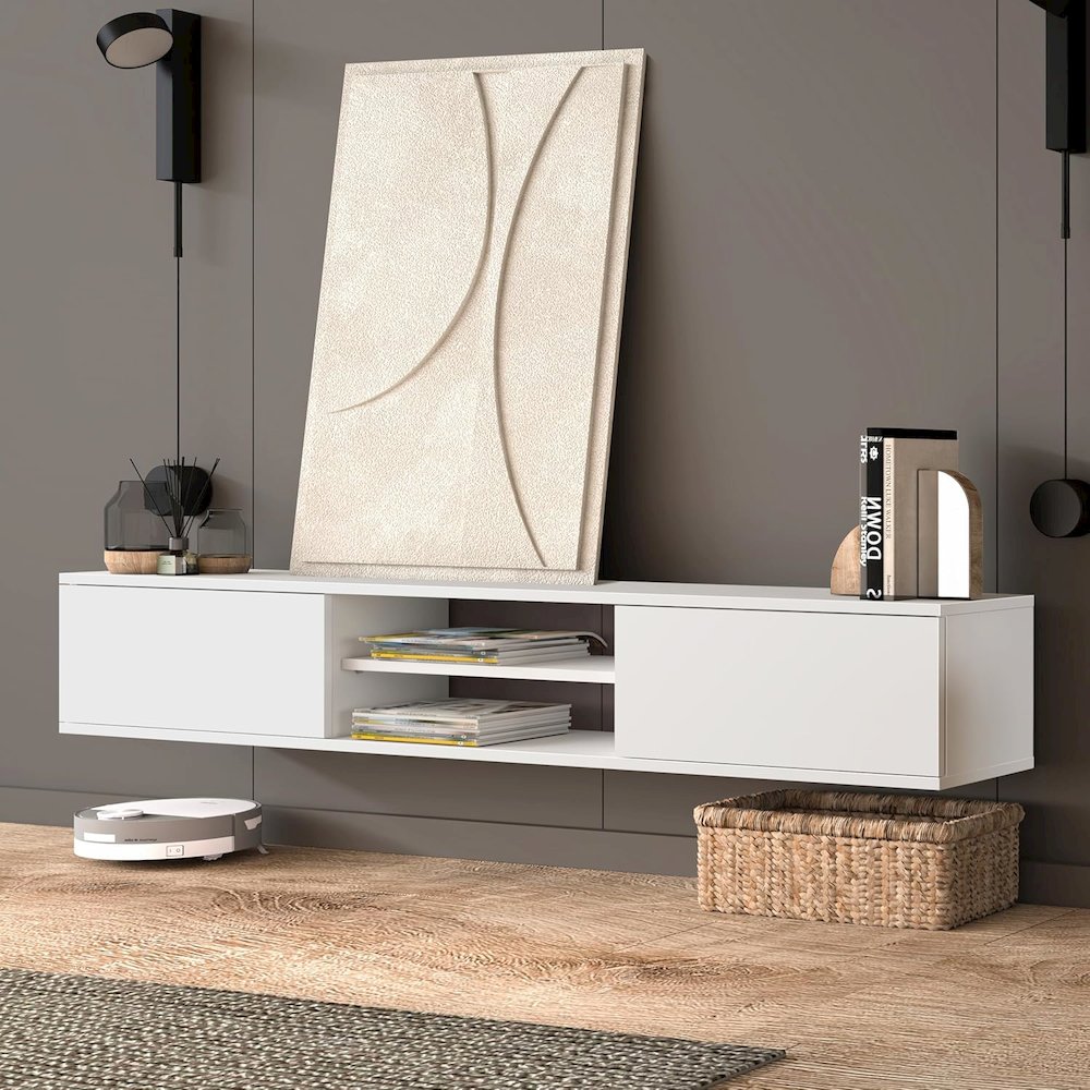 Bella Floating TV Stand – Wall Mounted Entertainment Center. Picture 4