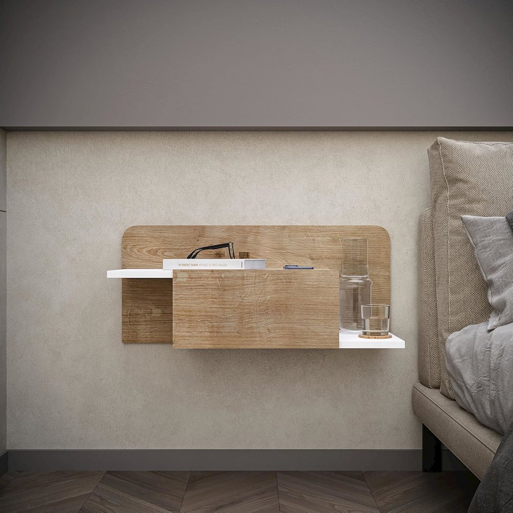 Floating Nightstand - Multipurpose Storage Hallway Cabinet. Picture 1